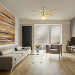 Eglo Fortaleza Ceiling Fan With Light - Bronze & Wood -Lighting Shop 14742122 8665052700493295