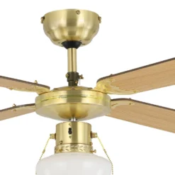 Eglo Fortaleza Ceiling Fan With Light - Bronze & Wood -Lighting Shop 14742122 9065052700423317